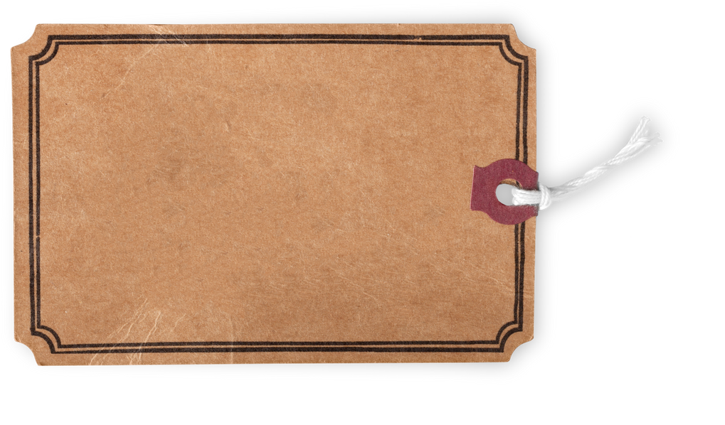 Blank Tag with String